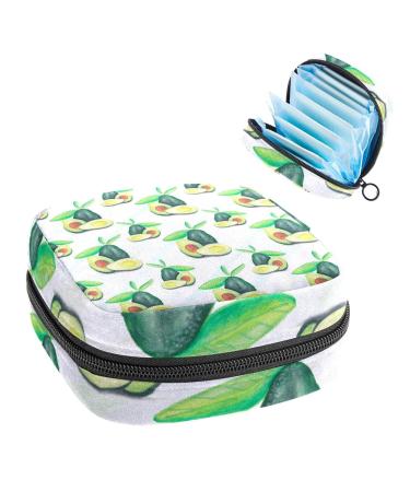 Women's bonds storage pockets Stillpad keeper avocado pattern portable period kit bag feminine product bag for women girls color2
