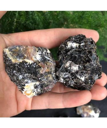 100-200g Raw Natural Tourmaline Gem Original Specimen Rough Stone Can be Used for (Color : Black Size : 200g) Home Collections (Color : Black Size : 100g) 100g Black - Buy Online on GoSupps.com