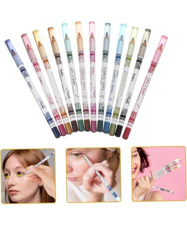 FOMIYES 12pcs Eyeshadow Eyeliner Eye Cosmetic Liner Lip Pen Colour Pencil Makeup 1 count (Pack of 1) Colorful - Buy Online on GoSupps.com