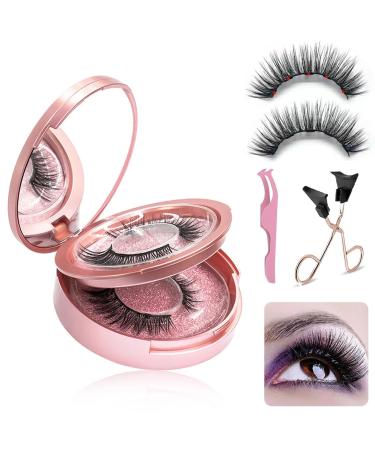 Magnetic Lashes Magnetic Eyelashes Dual Magnetic Lashes Eyelashes Beauty Magnetic Lashes Natural Look with Applicator Tweezers Reusable No Glue or Liner Needed Easy to Wear #5-diamond