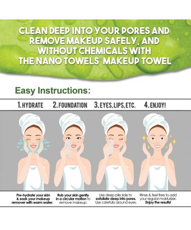 Nano Towel Makeup Remover Cloth - Chemical Free, Fast Cleaning for Sensitive Skin. Removes Cosmetics and Oil Like an Eraser. Perfect for Acne and Exfoliation (Grey) - Buy Online on GoSupps.com