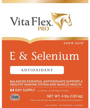Vita Flex Pro E & Selenium Supplement for Horses - 4lb 64-Day Supply - Buy Online on GoSupps.com
