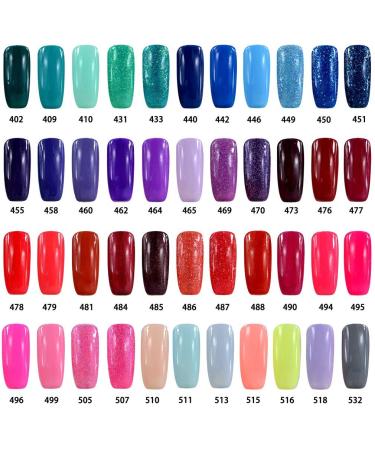 Vishine Shellac Gel Nail Polish Set - 8ml UV LED Soak Off 6 Colors #025 - International Shipping - Buy Online on GoSupps.com