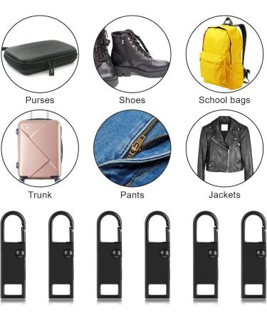 Ouligay 12-Piece Zipper Replacement Set | Zipper Repair Kit for Jackets Suitcases Clothing & Shoes - Durable & Versatile - Buy Online on GoSupps.com