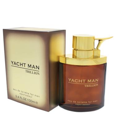 Myrurgia Myrurgia Yacht man trillion by myrurgia for men - 3.4 Ounce edt spray 3.4 Ounce Fresh 3.4 - Buy Online on GoSupps.com