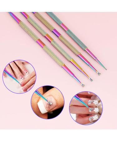 Jeffdad 4-Piece Dotting Pen Set - Professional Stainless Steel Nail Art Tools for DIY Decoration - Buy Online on GoSupps.com