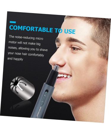 FOMIYES Nose Hair Trimmer - Unisex Nasal Hair Remover Tool Vibrissa Cutter & Cleaner - Blue - 13x1.6cm - Buy Online on GoSupps.com