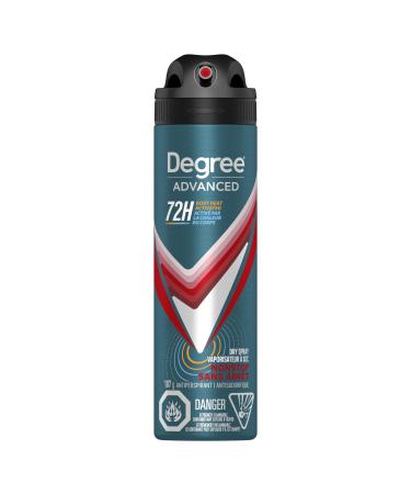 Degree Men Advanced Dry Spray Antiperspirant Deodorant for 72H Sweat & Odour Protection Nonstop with MotionSense Technology 107g