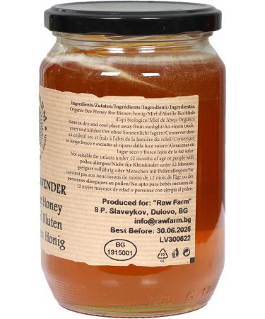 900 g Bio Raw Lavender Blossom Bee Honey - Buy Online on GoSupps.com