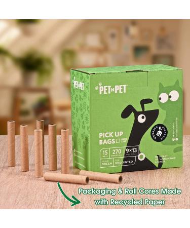 PET N PET USDA Certified 38% Biobased Dog Poop Bags 270/540 Counts - 9x13 Inches, 15 Refill Rolls - Buy Online on GoSupps.com