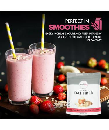 Naturtonix Premium Oat Fiber - Low Carb Flour Alternative - 1 lb Pack - Non-GMO, Vegan, Gluten Free - Keto Friendly - Buy Online on GoSupps.com