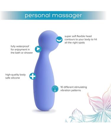 Plusone Personal Massage Device - Waterproof Body-Safe Silicone 10 Vibration Settings for Ultimate Muscle Relaxation | Premium Periwinkle Quick Load USB - Buy Online on GoSupps.com
