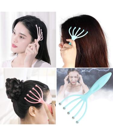Kecrulv Scalp Massage Set - 2 Scalp Scratches 2 Telescopic Back Scratches & 2 Roller Claw Devices for Stress Relief & Relaxation - International Shipping Available - Buy Online on GoSupps.com