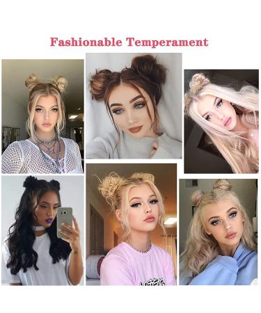 Olacare 2PC Claw Clip Synthetic Hair Bun Extensions for Women - Updo Brown Ballet Bun Hairpieces - Buy Online on GoSupps.com