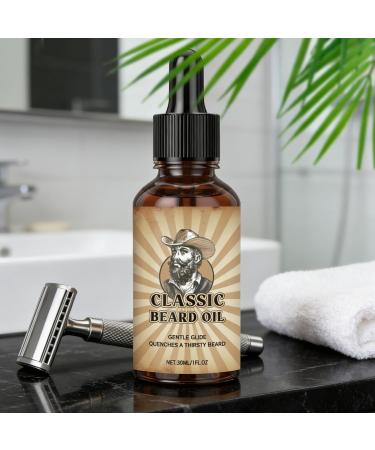 Men's Beard Oil - 30ml Nourishing Fast-Absorbing Non-Sticky and Moisturizing Formula Care and Styling Solution for a Smooth Beard | For Dad Grandad Husband Beard Lovers Family and Friends - Buy Online on GoSupps.com