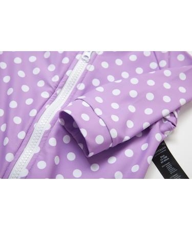 BONVERANO Baby Girls Swimsuit UPF 50+ Full Zip One Piece - Maru Purple, 12-18 Months - Buy Online on GoSupps.com