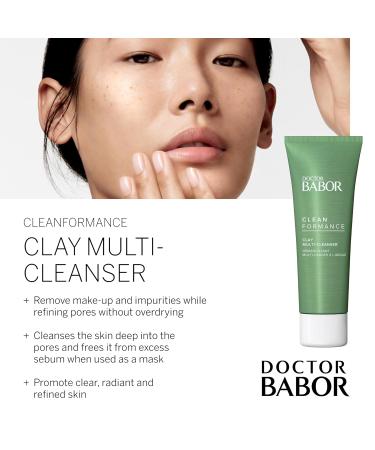 Doctor Babor Clay Multi-Cleanser 50ml - Vegan Formula Gentle Cleanser & Mask for All Skin Types with Pre/Probiotics - Buy Online on GoSupps.com