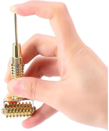 Gold Massage Roller - Multifunctional Acupuncture Points Detector & Ear Probe for Effective Acupressure Therapy - Buy Online on GoSupps.com