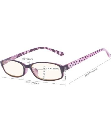 CessBlu UV Protection Computer Reading Glasses for Women - Polka Dots Blue Light Filter Eyeglasses (Brown +1.0 - Buy Online on GoSupps.com