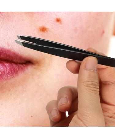 Didiseaon Double-Ended Eyebrow Tweezers Stainless Steel Eyebrow Tweezer Eyebrow Trimming Tweezer Professional Tweezer Eyebrow Grooming Tool Eyebrow Repairing Tweezer False Eyelash Pick Tool - Buy Online on GoSupps.com