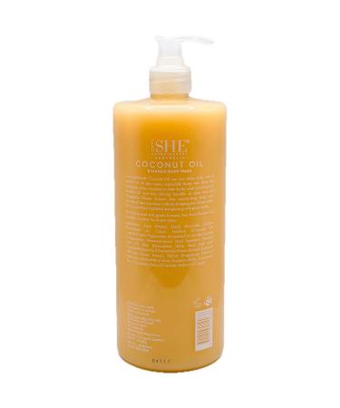 Om She Coconut Oil & Mango Body Wash 33.8 Fl Oz - Hydrating Natural Cleanser for Radiant Skin - Buy Online on GoSupps.com