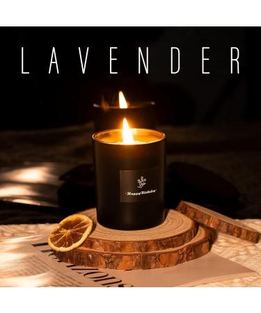 Buy 100% Natural Lavender Scented Candle - 5.5oz Aromatherapy Soy Wax Candle for Home - 35 Hour Burn - Perfect Stress Relief Gift - Buy Online on GoSupps.com