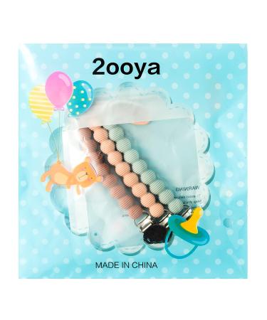 Pacifier Clips Holder Set - Silicone Teething Soothie Toy for Baby Boys and Girls | 3-Piece with One Piece Design | Perfect Baby Shower or Birthday Keepsake Gift - Buy Online on GoSupps.com