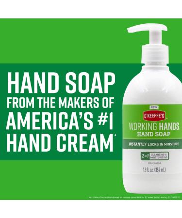 O'Keeffe's Working Hands Moisturizing Hand Soap 12 oz Pump - Unscented 2 Pack - Buy Online on GoSupps.com