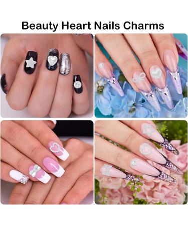 600 PCS Assorted 3D Heart Nail Charms for Acrylic Nails - Nail Gems & Charms for DIY Nail Art - Buy Online on GoSupps.com