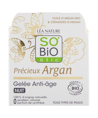 SO'BiO tic Pr cieux Argan Cosmebio Anti-Aging Night Gel 40 ml