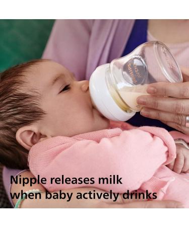 Philips Avent Glass Baby Bottle Newborn Gift Set - 3 Milk Bottles + Ultra-Soft Pacifier | For Babies 0-6 Months | Model SCD878/11 - Buy Online on GoSupps.com