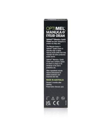 Optimel Manuka Honey Eyelid Cream 15g | Dry Itchy Skin Relief for Eczema & Dermatitis - Soothing Treatment for Eyelids & Face - Buy Online on GoSupps.com
