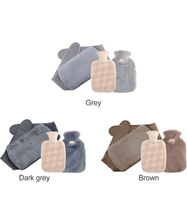 Pl sch Waist Warmer Belts & Hot Water Bottle - Cozy 1000ml Warmth for Hands Neck Feet (Dark Gray) | International Shipping - Buy Online on GoSupps.com