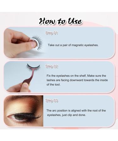 Self-Adhesive Reusable False Eyelashes | Waterproof No Glue with Clip & Mirror - Worldwide Shipping - Buy Online on GoSupps.com