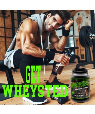 Wheysted 100% Whey Protein Caramel 2lb - Pure Protein Powder for Muscle Growth & Recovery - International Shipping Available - Buy Online on GoSupps.com