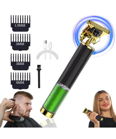 Genkigold Hair Trimmer for Men: Professional Zero-Gap Men's Hair Clippers for Precision Haircuts Grooming Kit with Portable Cordless Design Rechargeable Lasting 180 Minutes Travel Essential Obsidian