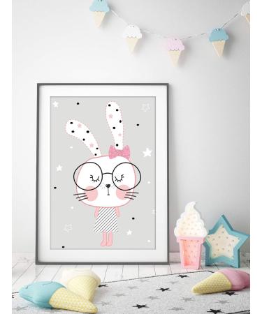 ArtPin Children's Room Poster Set - Decorative Girls Baby Room Wall Art (Set of 3 A4 Pictures) - Buy Online on GoSupps.com