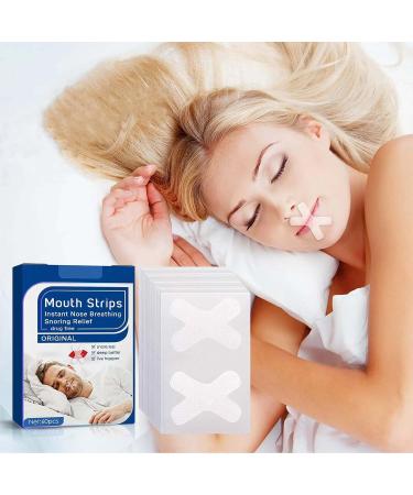 60Pcs Gentle Sleep Mouth Tape for Nasal Breathing | Anti Snoring Strips for Nose Breathing | Improve Sleep Quality & Stop Snoring - Buy Online on GoSupps.com