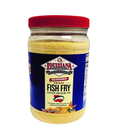 Louisiana Fish Fry Products Seasoned Crispy Fish Fry Seafood Breading Mix, 2.87 Pound (Pack of 1)