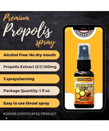 Dr.K&C HNHusa Premium Propolis Spray Throat Sore Relief 60 ml Antioxidant Immune System Support Soothing Natural Bee Honey Propolis 2pk 2 Pack - Buy Online on GoSupps.com