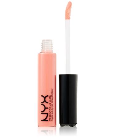 NYX Professional Makeup Mega Shine Lip Gloss  Nude Pink  0.37 Ounce