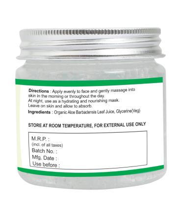 Raslok Aloe Vera Gel | 99% Pure Natural Aloe Gel | For Moisturizing Face Skin & Hair Care Durable Moisturizing Hydrating Soothing | Non-Sticky (7.76 oz) - Buy Online on GoSupps.com