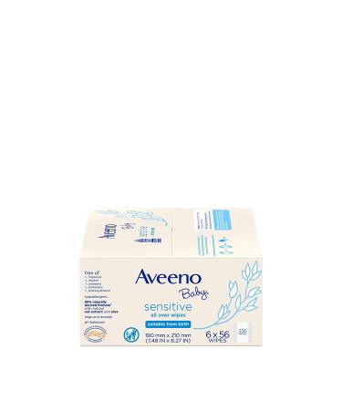 Aveeno Baby Sensitive All Over Wipes  Hypoallergenic & Fragrance-Free  56 Count (Pack of 6) Aveeno Baby All Over Wipes 336 ct - Buy Online on GoSupps.com