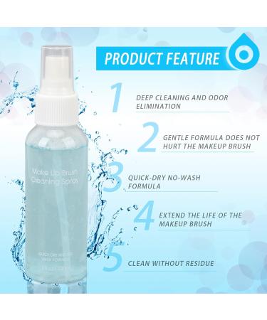 Makeup Brush Cleaner 100ml Makeup Brush Cleaner Solution Portable Multipurpose for Daily Life - Buy Online on GoSupps.com
