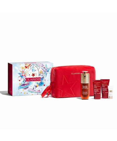 Buy Clarins NEW Double Serum - Anti Aging Face Serum for All Skin Types | Firm Smooth Boost Radiance & Refine Pores | 24H Hydration | Super Restorative Set - Buy Online on GoSupps.com