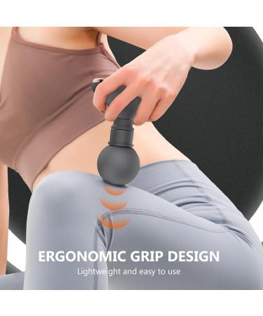 Mini Portable Massage Gun - 5-Speed Deep Tissue Percussion Massager for Neck & Lumbar Spine - Pocket Size Relaxation Device Black - Buy Online on GoSupps.com
