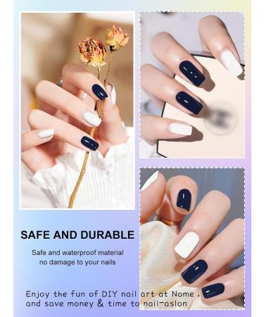 Kalolary Gel Nail Polish Strips Set with Nail File - Waterproof Full Wraps for Women & Girls Nail Art - Semi Cured Gel Sticker Decals (UV/LED Lamp Required) - Buy Online on GoSupps.com