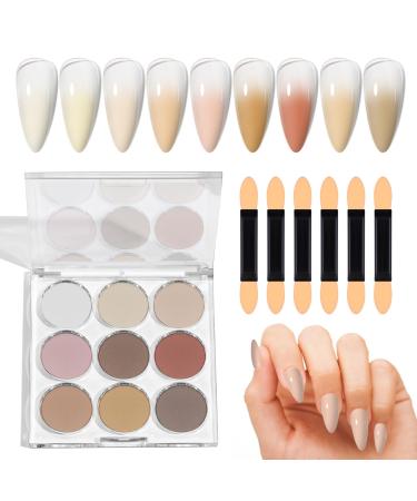 Poudre Ongles Pigment e Finition Miroir Arc-En-| Effet Chrome | Poudre D grad Artistique Finition Miroir Brillant Paillettes Arc-En-D coration Ongles DIY Pour Femmes Et CF03