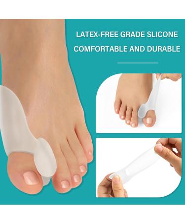 6-Piece Silicone Toe Spreader - Transparent Hallux Protection for Natural Toe Alignment - Universal Size - Buy Online on GoSupps.com