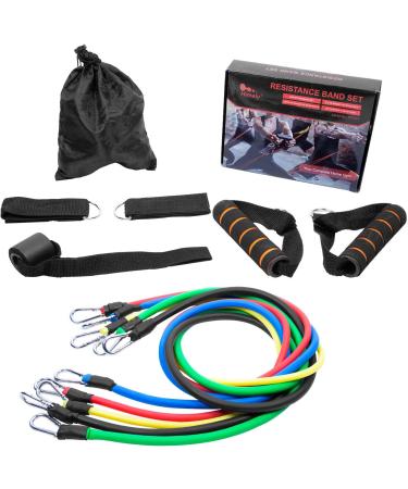 AGM Resistance Tapes Set | Exercise Rubber Bands with Handles for Home Fitness Training - Buy Online on GoSupps.com